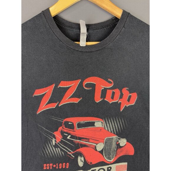 Vintage Y2K ZZ Top Eliminator Black Shirt Band Tee Tour Concert Album Promo Rare - Picture 3 of 8